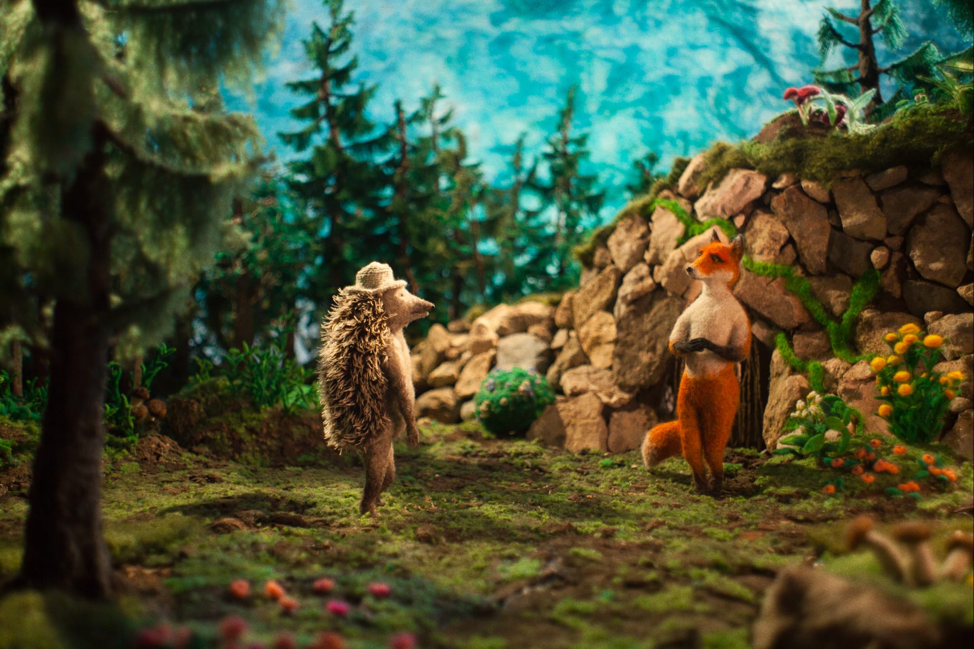 A Needle-Felted Stop Motion Film Explores a Hedgehog’s Quest to Defend His Humble Home