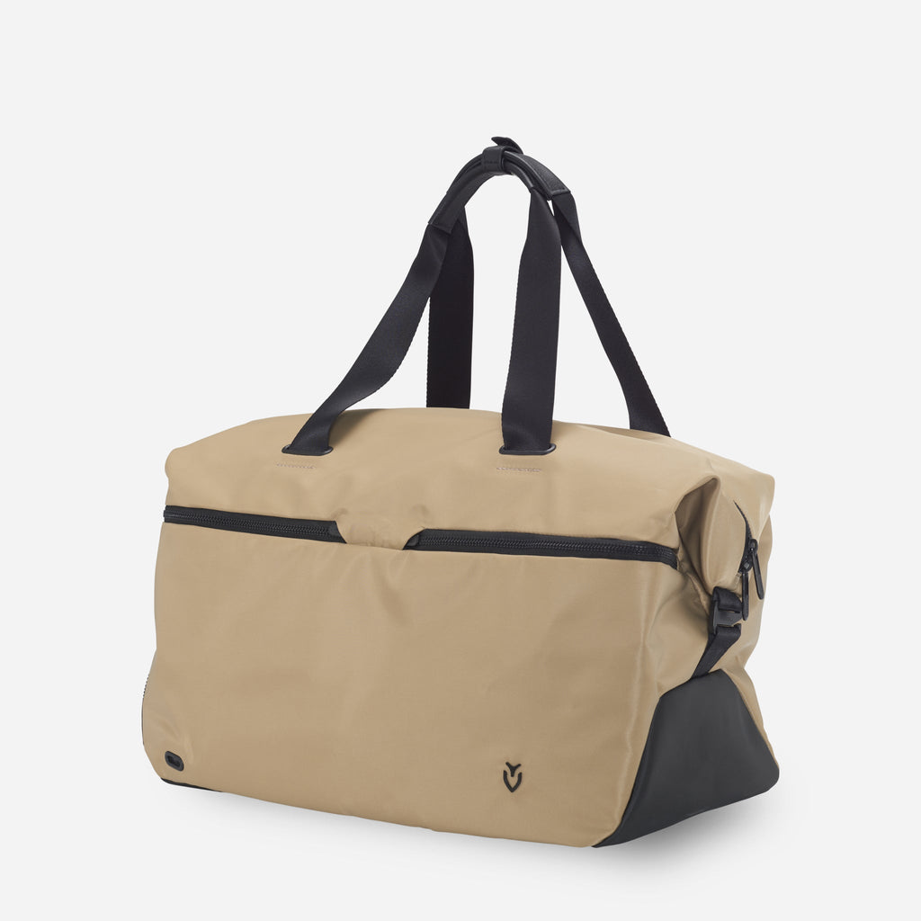 Luxury Duffel Bag made with High-Quality Nylon in a Sand Color